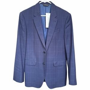 Paul Smith London The Byard 100% Chalk Stripe Wool Blazer Size 38R/48R